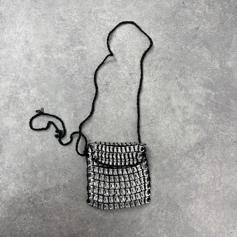 Vintage metallic can tab pouch bag