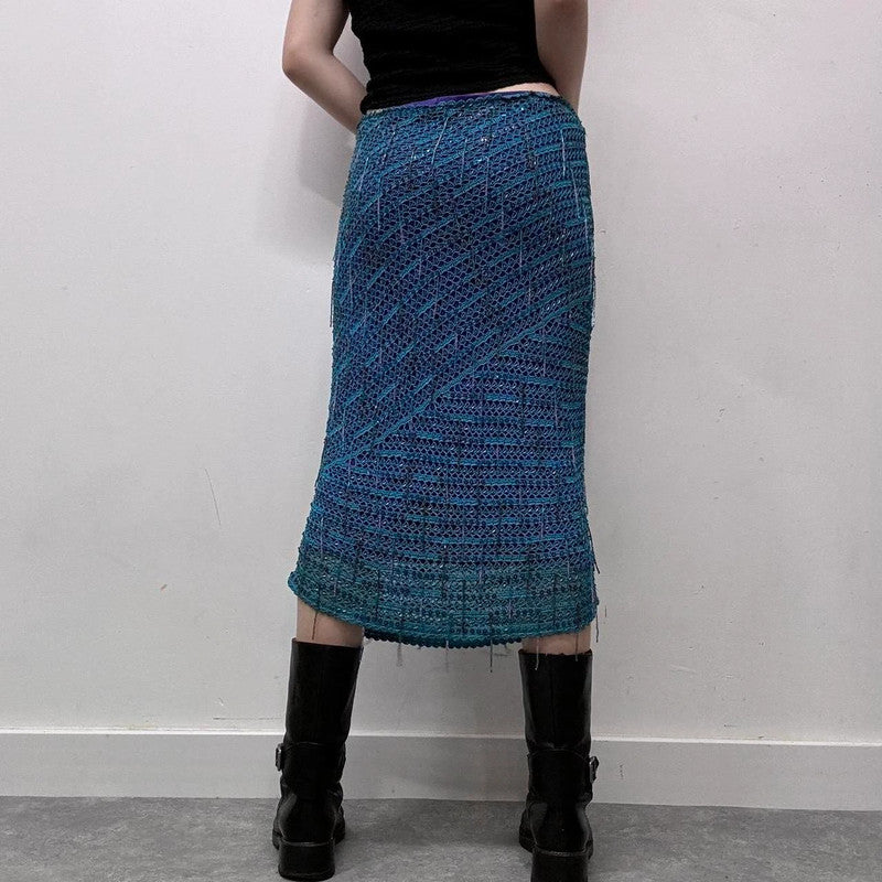 crochet karen Millen bead skirt