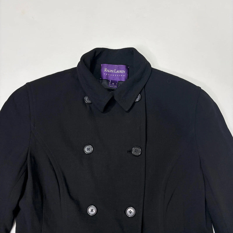 Black Ralph Lauren purple label silk and wool jacket