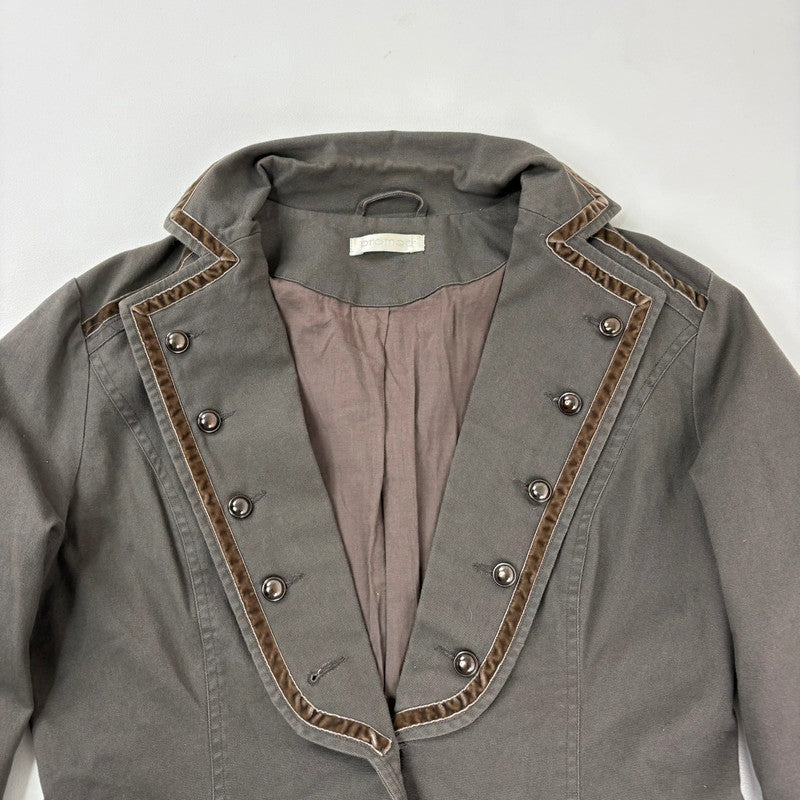 Napoleonic flared khaki jacket