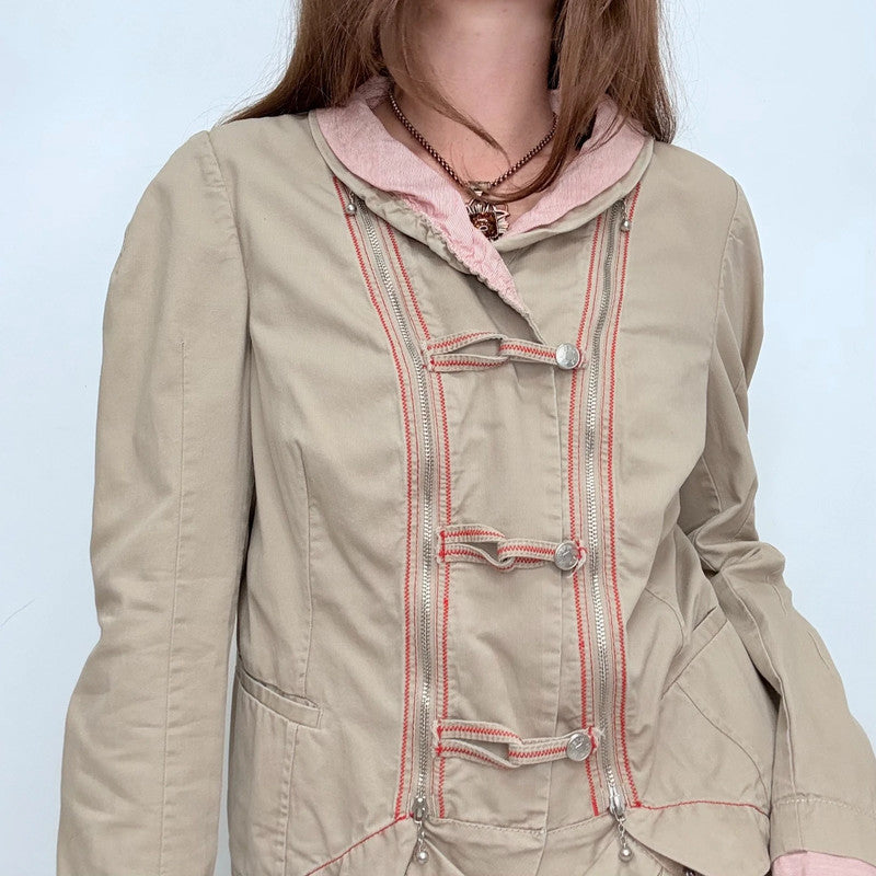 Marithé + François Girbaud toggle utility jacket