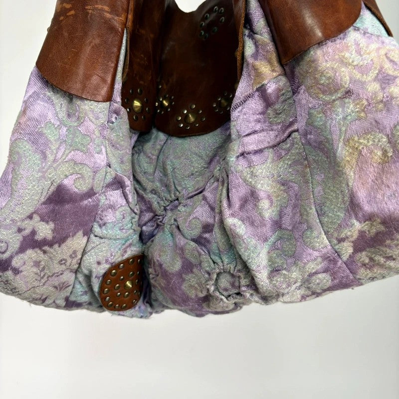 Boho patchwork studded hippy slouchy oversized bag