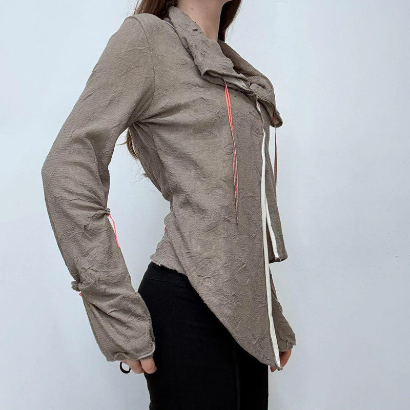 asymmetric cop copine cargo shirt