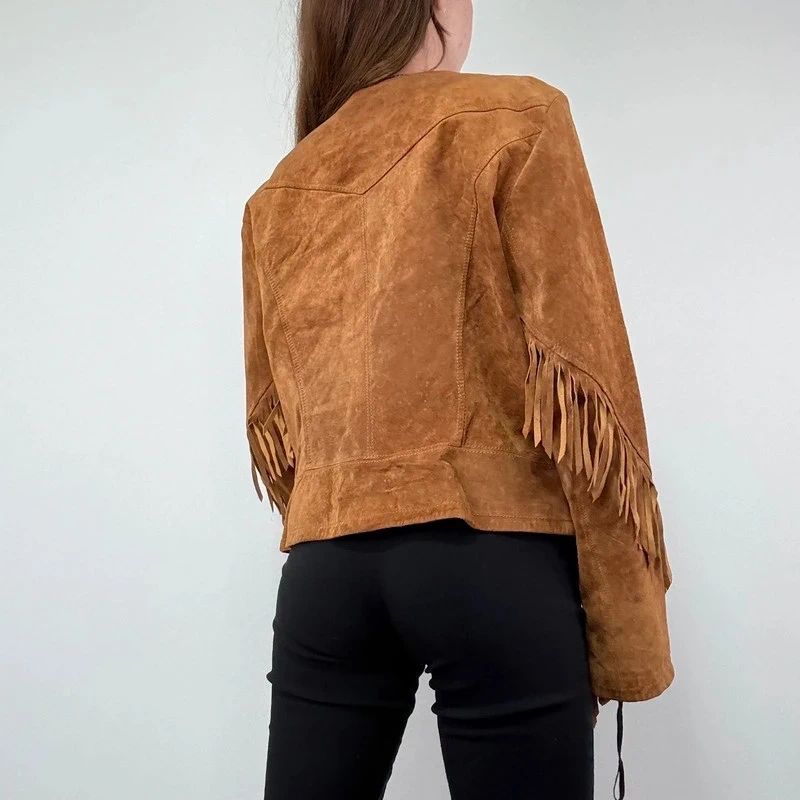 Western Fringe Suede Jacket
