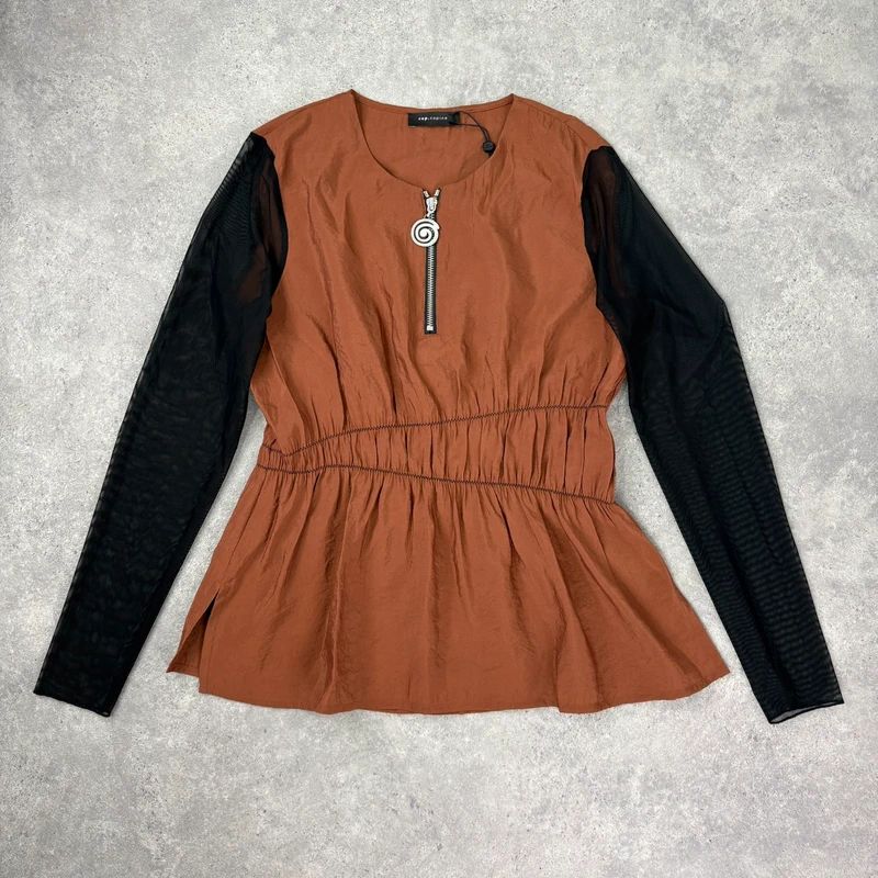 asymmetric flared Cop Copine shirt