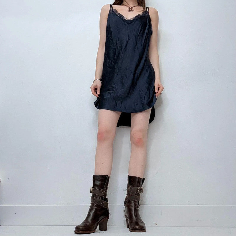 navy lace victoria's secret cami dress