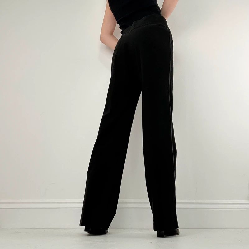 Black Cop Copine stretch waistband trouser