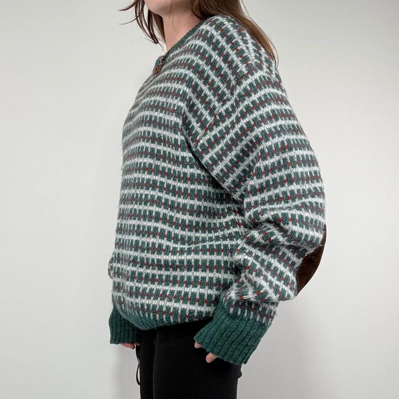 oversized knitted jumper