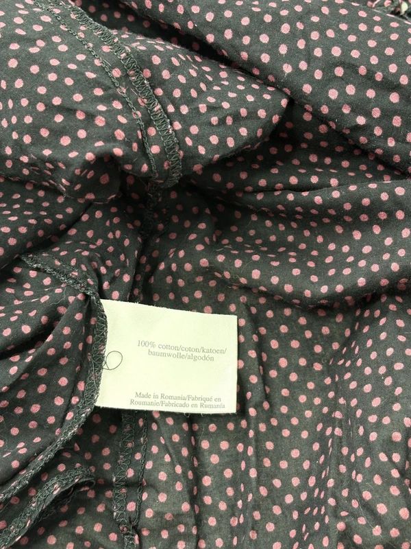 Sheer cotton polkadot babydoll dress