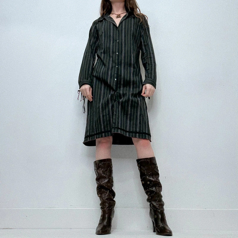 Cop Copine pinstripe shirt dress
