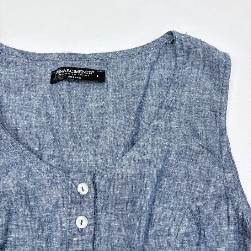 blue puff flared mini dress