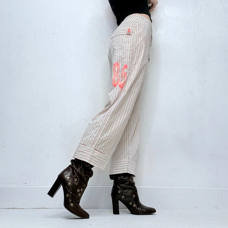 pinstripe Cop Copine utility trousers