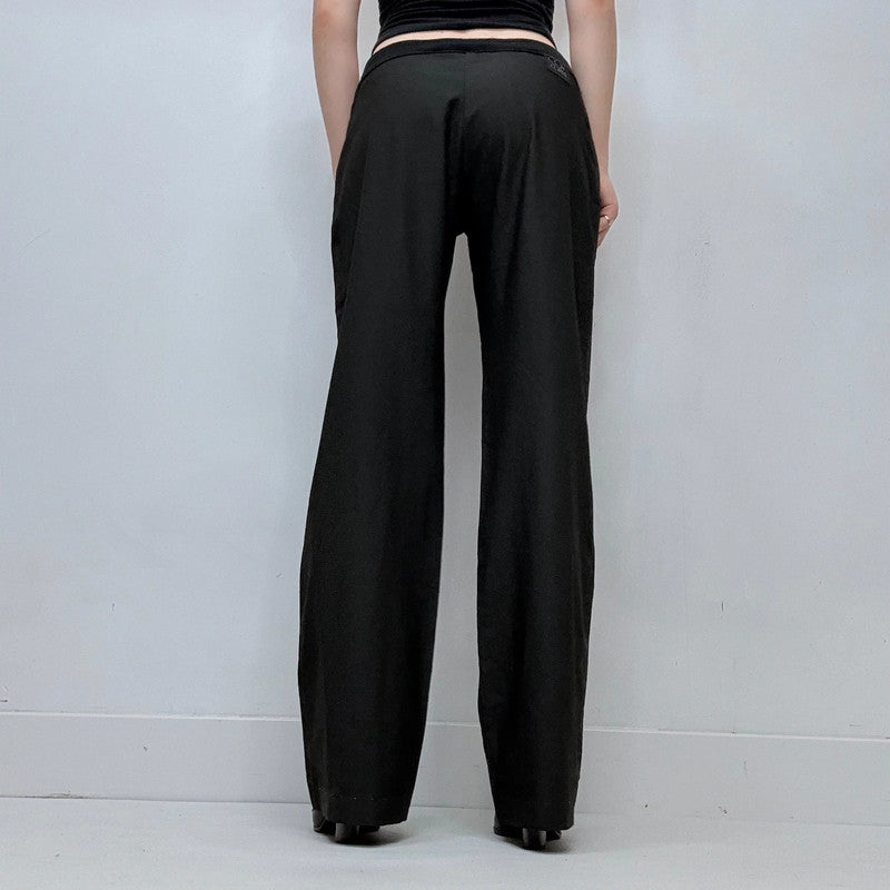Cop Copine dark grey drawstring low rise trousers