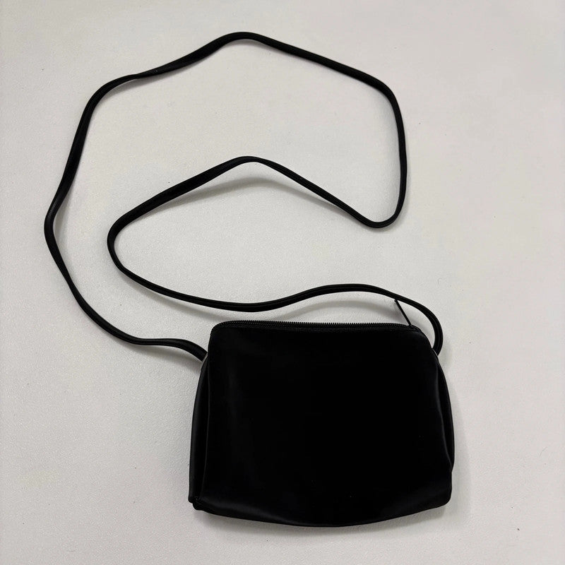 black nylon mini crossbody bag