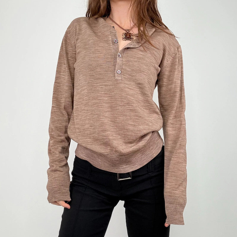 Paul Smith brown knit slouchy jumper