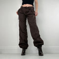 brown Nike low rise tracksuit bottoms