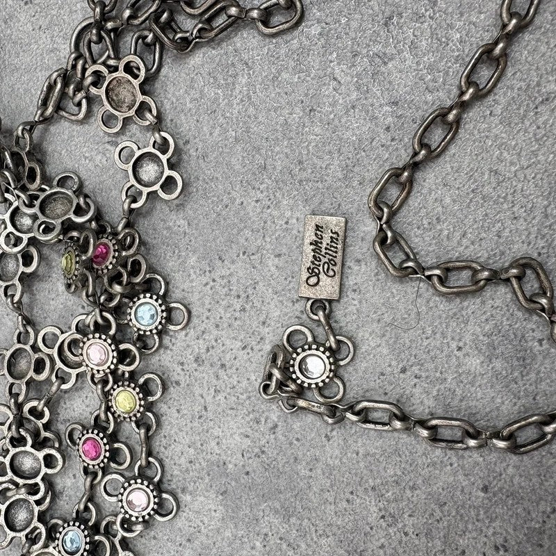 silver waist chain gem embellished chain belt