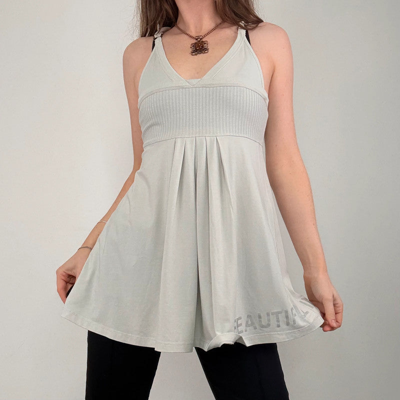 Cop copine pleated ribbed vest top