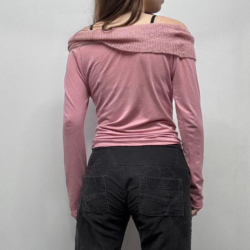 pink mohair slouchy t-shirt