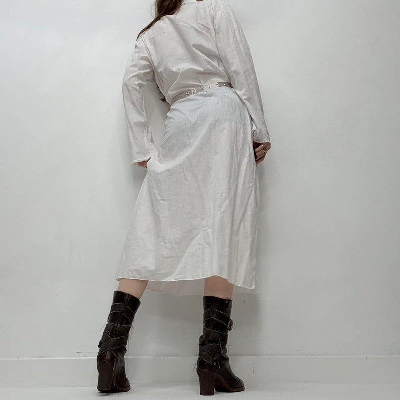 white cotton antique nightie