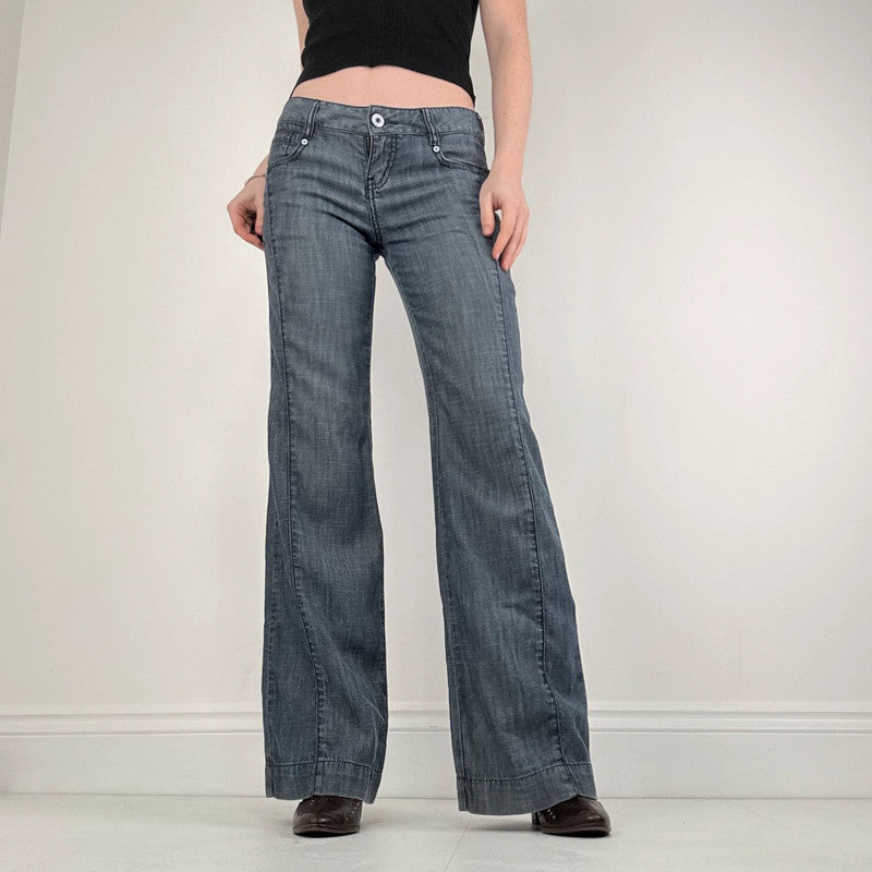 wide leg flared  bootcut jeans