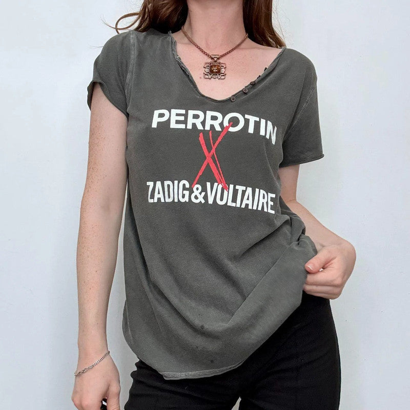 graphic distressed slouchy Zadig & Voltaire t-shirt