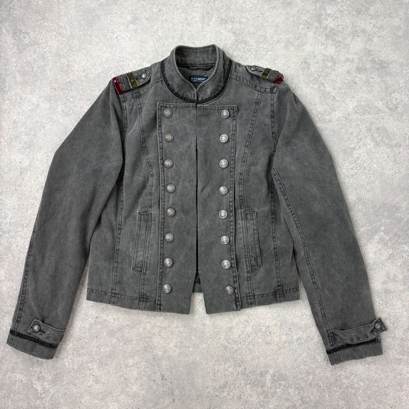 Khaki military napoleon military jacket