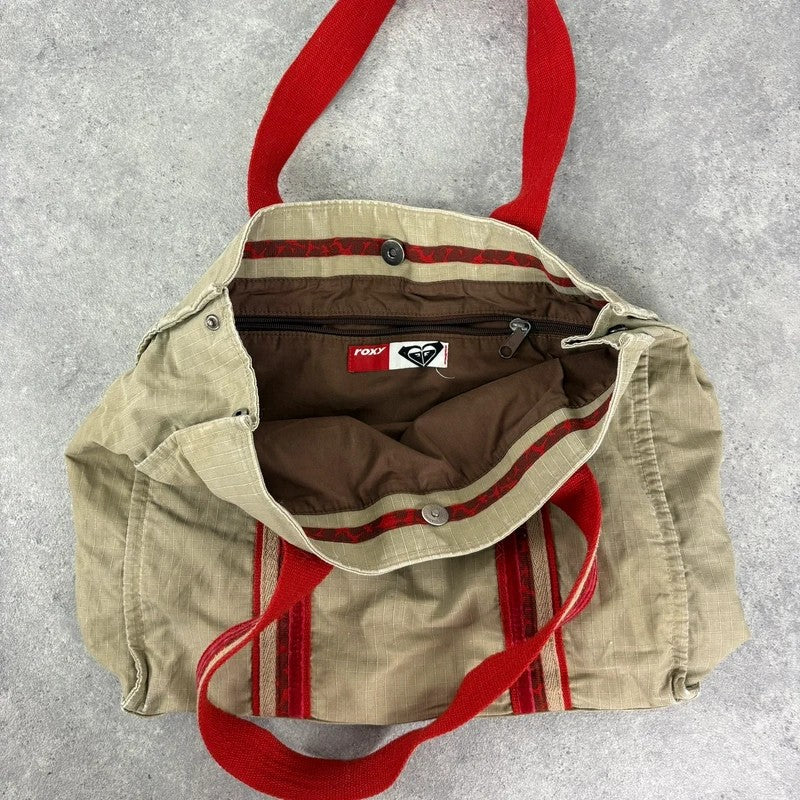 Khaki canvas utility bag