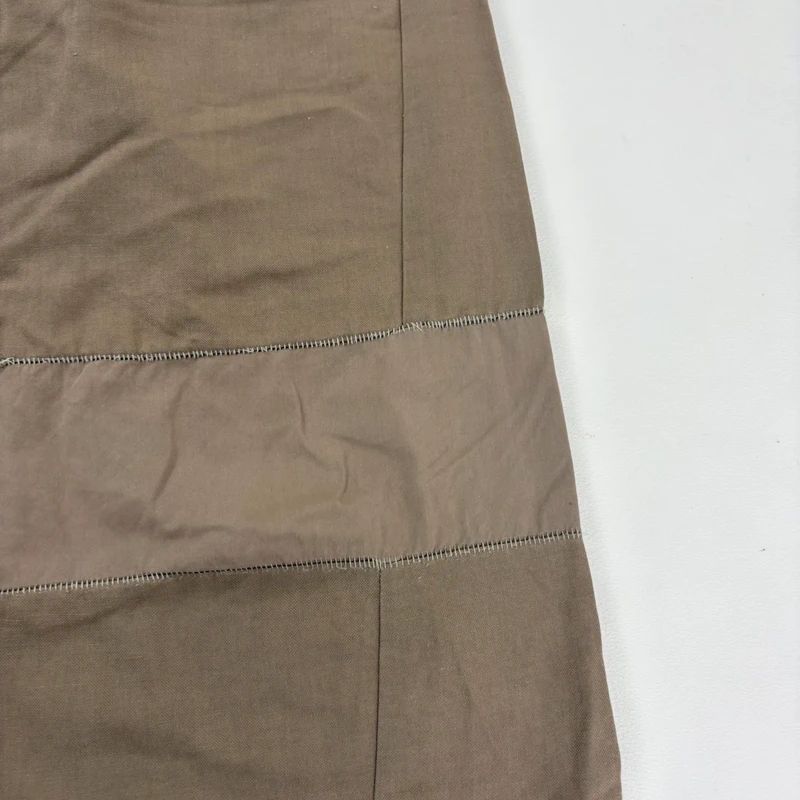 low rise khaki wide leg utility pants