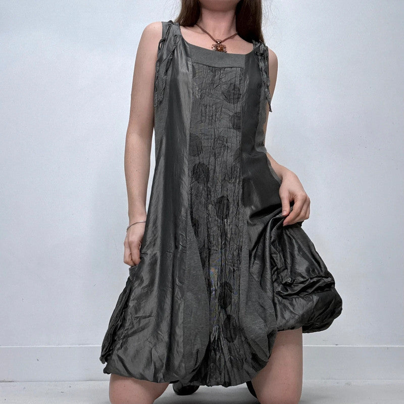 polkadot puff bubble dress