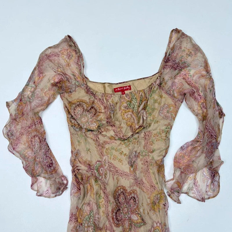 floaty paisley fairy rene derhy boho dress