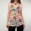 tezenis Flower print Mesh Halter Vest