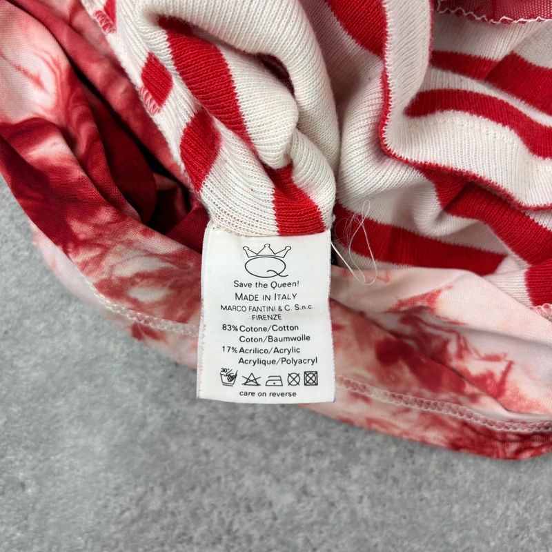 Save the Queen striped flared shirt