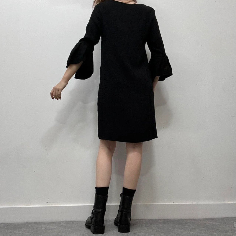 black cop copine aline dress