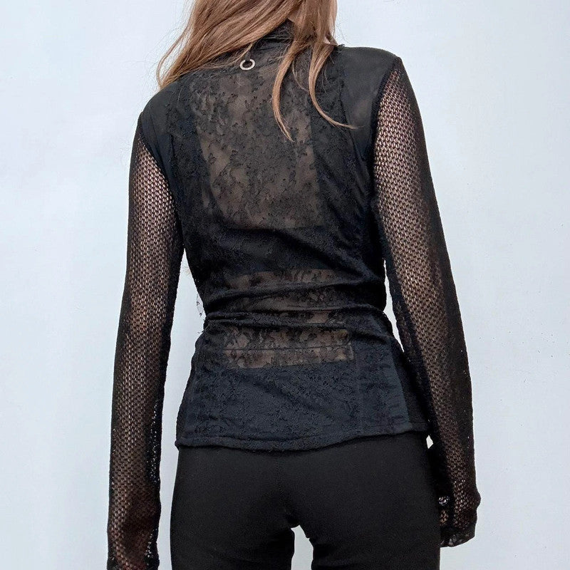 black lace Save the Queen shirt