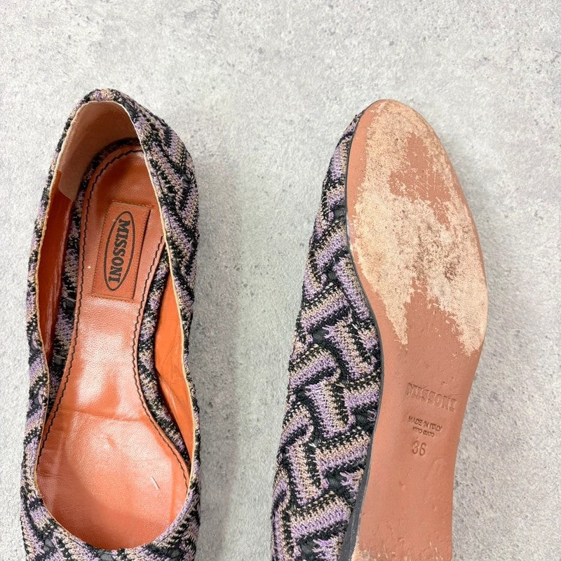 Vintage Missoni ballet flats