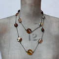 long Pearl beaded boho necklace