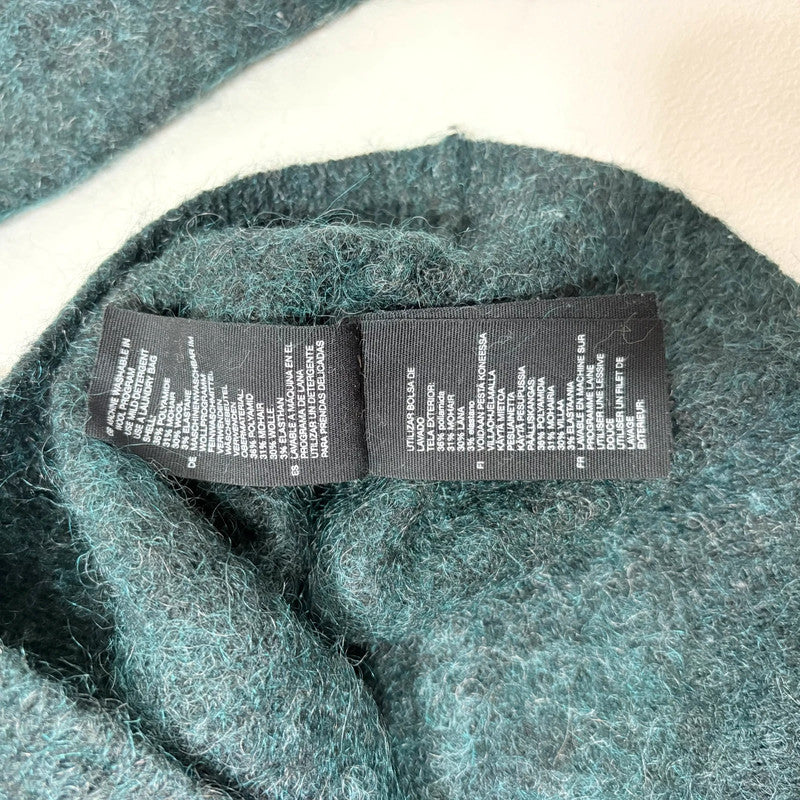 dark green wool knitted jumper