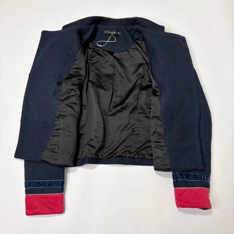 navy wool military napolionic jacket