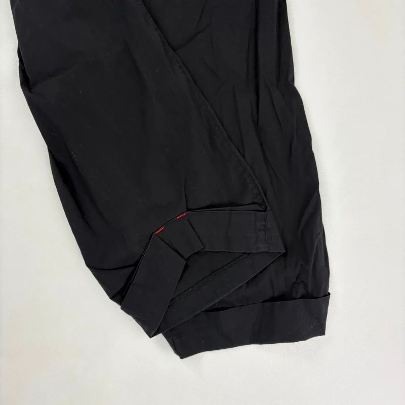 black cotton Cop Copine cropped structured trousers
