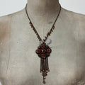 Boho hippie gemstone necklace