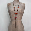 long chain beaded necklace
