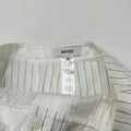 white pinstripe kenzo midi skirt