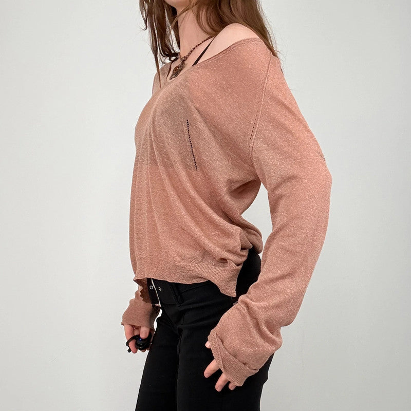 sheer knit zadig & voltiare slouchy jumper