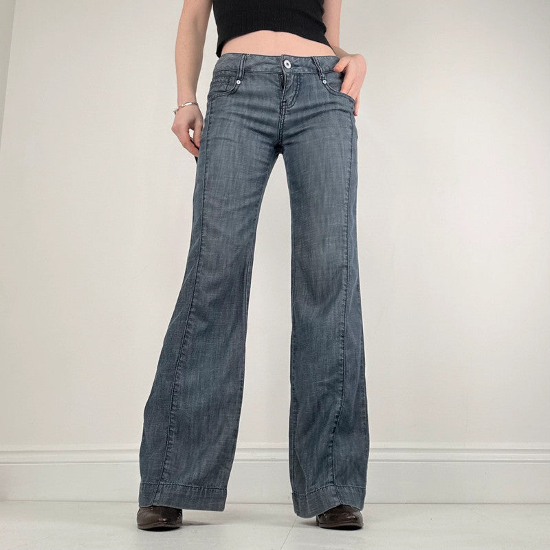 wide leg flared  bootcut jeans