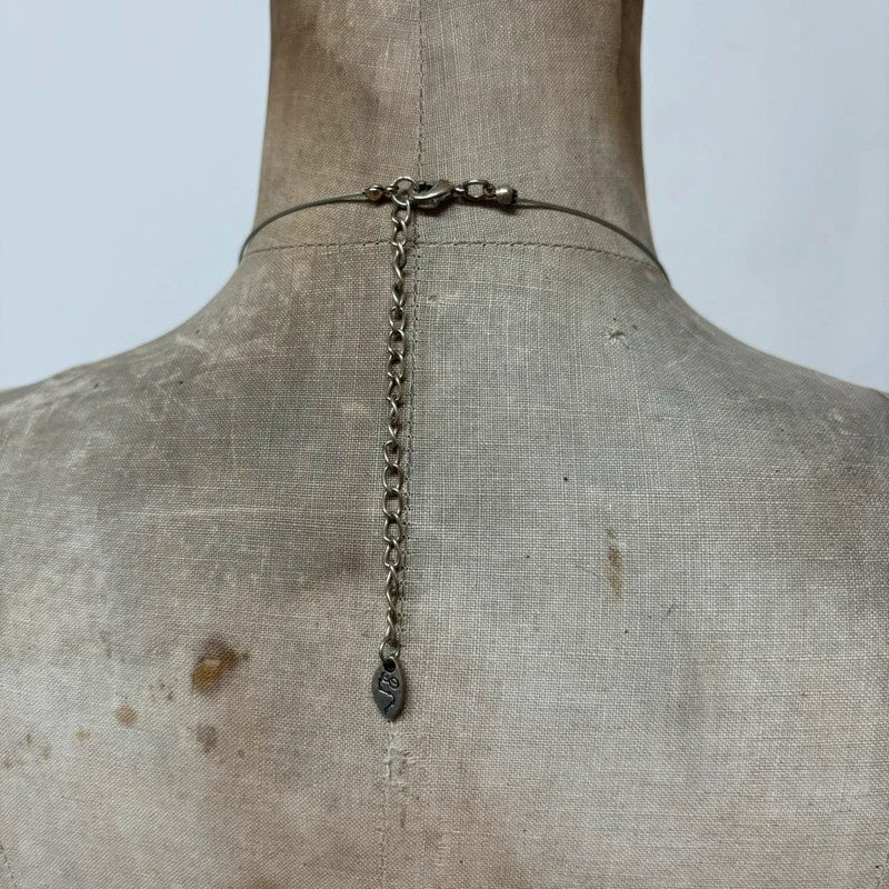 square metal geometric necklace