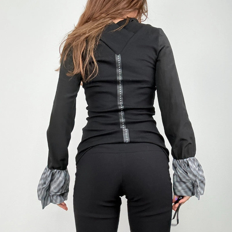 Cop Copine black structured top