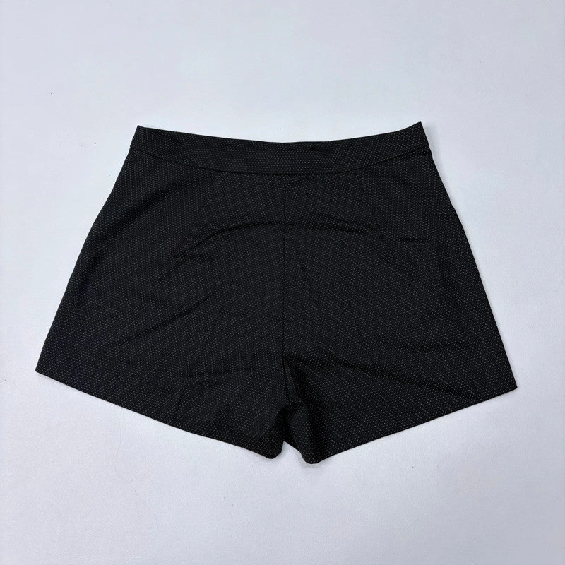 polkadot sandro black mini shorts