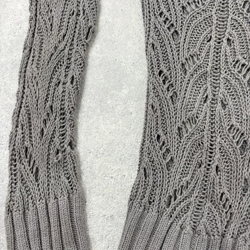 khaki lace knit off the shoulder slouchy jumper