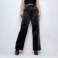 Grey cord uniqlo wide leg trousers